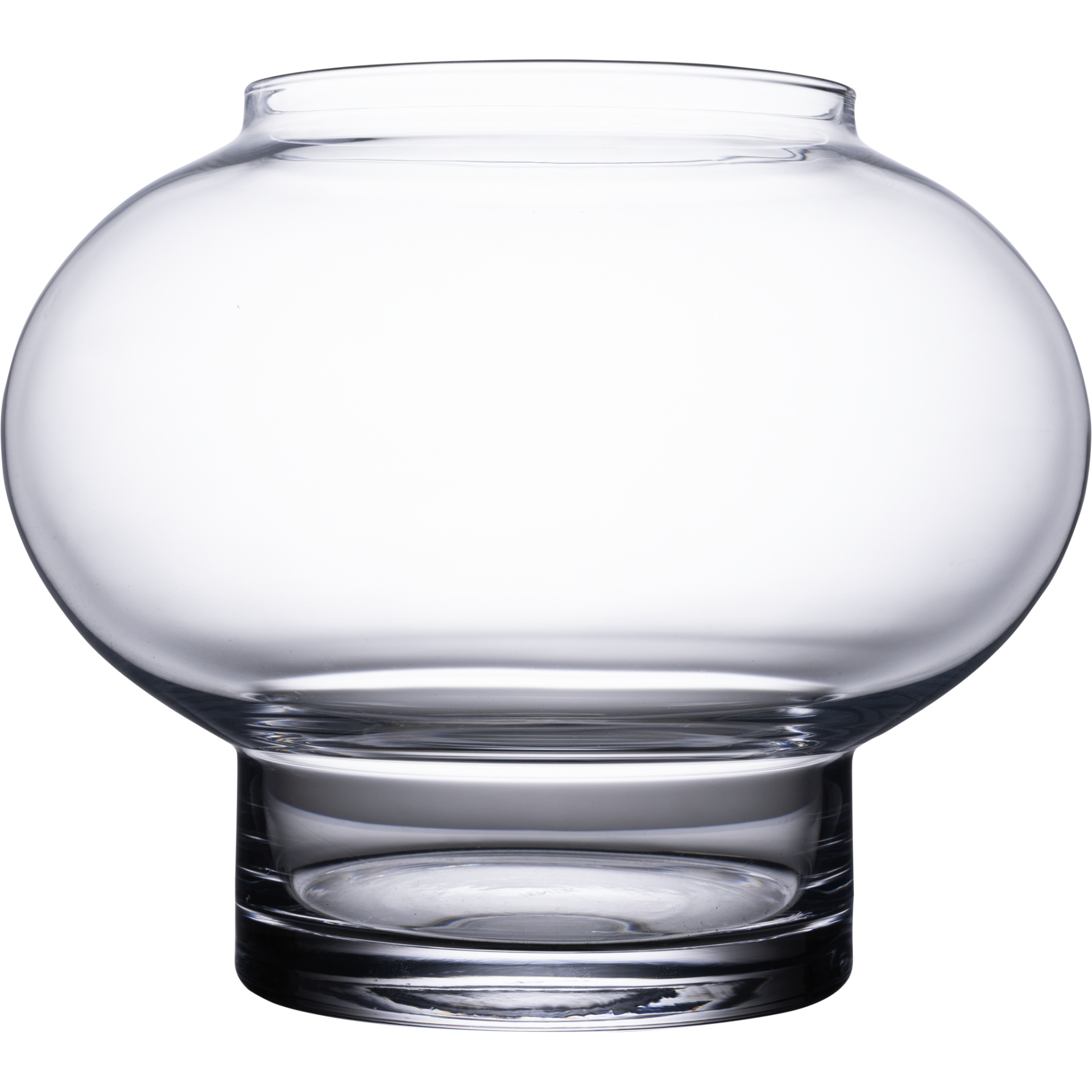 Mainos Pentik: Tyyni -lasimaljakko on suupuhallettua lasia. 