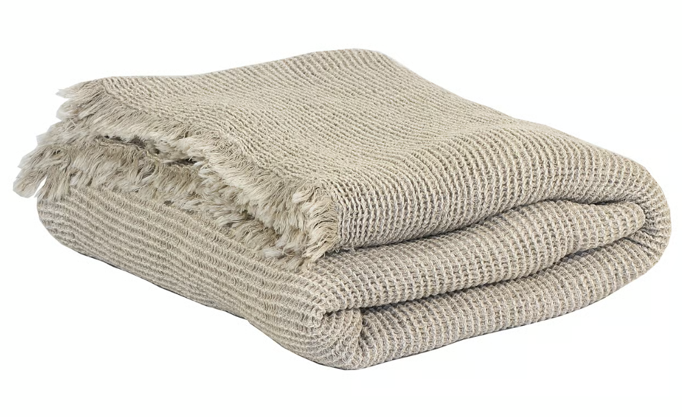 Mainos Kitchen Time: Calma -torkkupeitto on pehmeää puuvilla-pellavasekoitetta. 